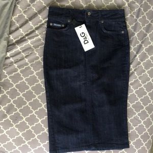 Women’s D&G Denim Pencil Skirt, Size 40 NWT